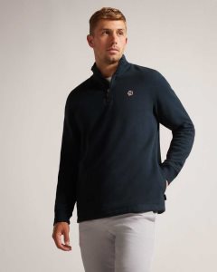 Ted Baker Kilbrn High Neck Sweatshirt Navy | 3905761-SN