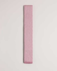 Ted Baker Knitex Knitted Tie Dusky Pink | 9021753-QV