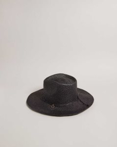 Ted Baker Kyloa Straw Cowboy Hat Black | 7681249-KA