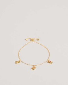 Ted Baker Larsela Love Letter Charm Bracelet Red | 6024139-PZ