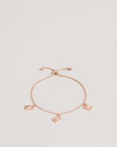 Ted Baker Larsela Love Letter Charm Bracelet Pale Pink | 9537084-HX