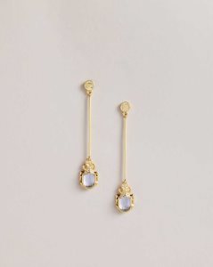 Ted Baker Lenniee Love Bug Crystal Drop Earrings Gold Colour | 2081536-FZ