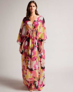 Ted Baker Lucenaa Abstract Maxi Cover Up Light Nude | 7856124-LX