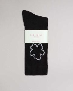 Ted Baker Magsok Sports Socks With Magnolia Black | 0573628-SO