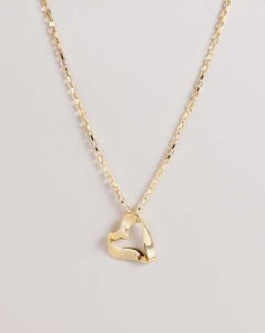 Ted Baker Mareka Infinity Heart Pendant Necklace Gold Colour | 6394257-NW