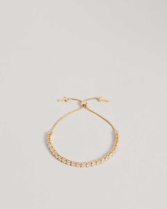 Ted Baker Melrah Icon Crystal Slider Bracelet Gold Colour | 1435690-OA