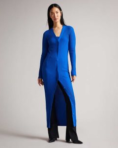 Ted Baker Nardaa Longline Cardi Bright Blue | 4752809-TI