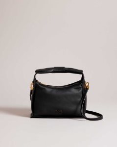 Ted Baker Niasin Bow Detail Crossbody Bag Black | 3098674-HN