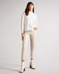 Ted Baker Nicci Sleeve Detailed Jumper White | 4527910-UE