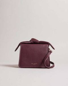 Ted Baker Niyah Soft Knot Bow Mini Cross Body Bag Deep Purple | 4287651-IA