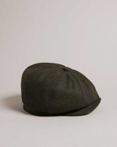 Ted Baker Olliii Wool Felt Baker Boy Hat Khaki | 7420951-BQ