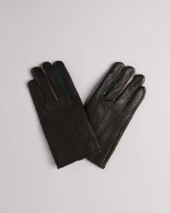 Ted Baker Parmed Leather Gloves Black | 4193865-DK