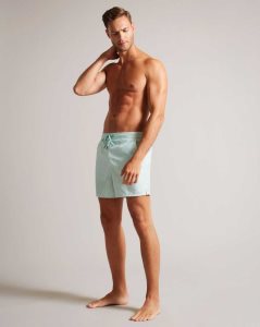 Ted Baker Popov Geometric Swim Shorts Mint | 6079182-LQ