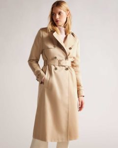 Ted Baker Robbii Lightweight Showerproof Trench Coat Natural | 7014298-RG