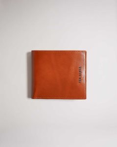 Ted Baker Sammed Folded Leather Wallet Dark Orange | 9140825-EO