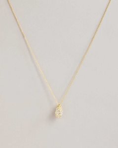 Ted Baker Sorayaa Crystal Shell Pendant Necklace Gold Colour | 1850764-BS