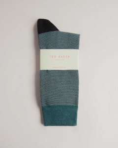 Ted Baker Tedtext Semi Plain Socks Medium Green | 7539142-BP