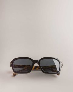 Ted Baker Wyatty Rectangle Acetate Sunglasses Black | 6954137-KF