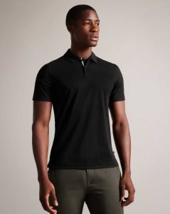 Ted Baker Zeiter Short Sleeve Slim Fit Polo Shirt Black | 7984051-EW